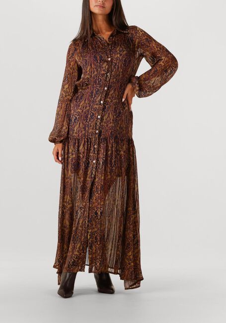 Bruine AMAYA AMSTERDAM Maxi jurk TESSA - large