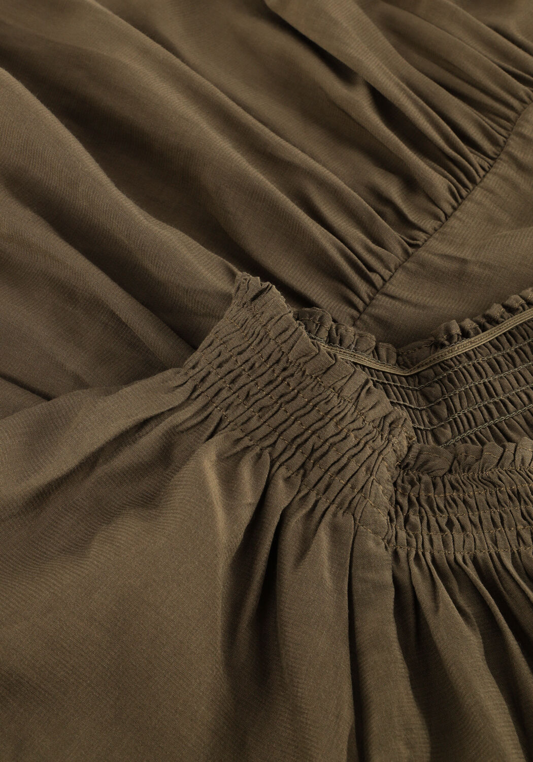 Olijf CO'COUTURE Mini jurk SUNRISE CROPPED DRESS - large