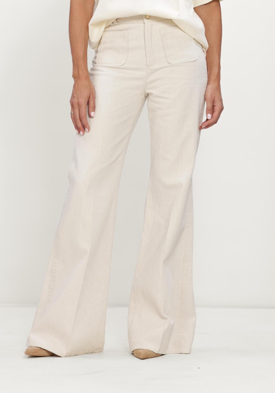 Ecru DOROTHEE SCHUMACHER Straight leg jeans SUMMER OF LOVE PANTS - large