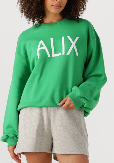Groene ALIX THE LABEL Trui LADIES KNITTED CLEAN LOGO SWEATER - large