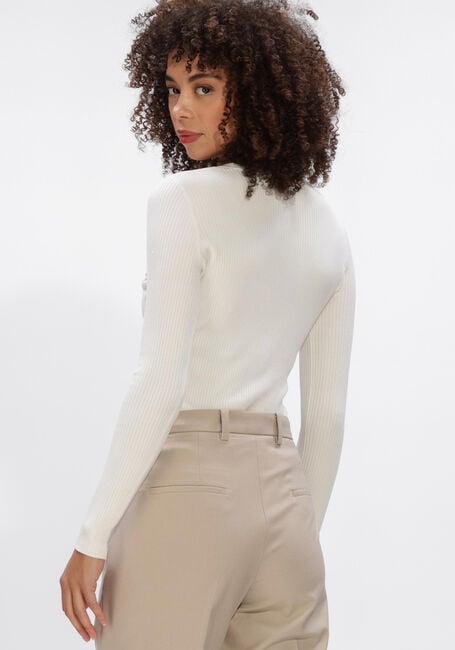 Gebroken wit ELISABETTA FRANCHI Trui WOMEN'S KNITTED SWEATER - large