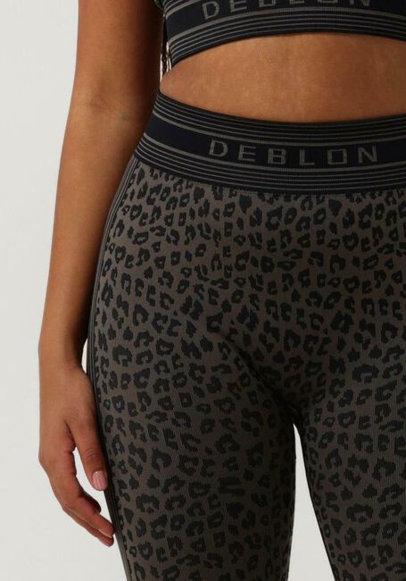 Zwarte DEBLON SPORTS Broeken JISKA SEAMLESS LEGGINGS - large