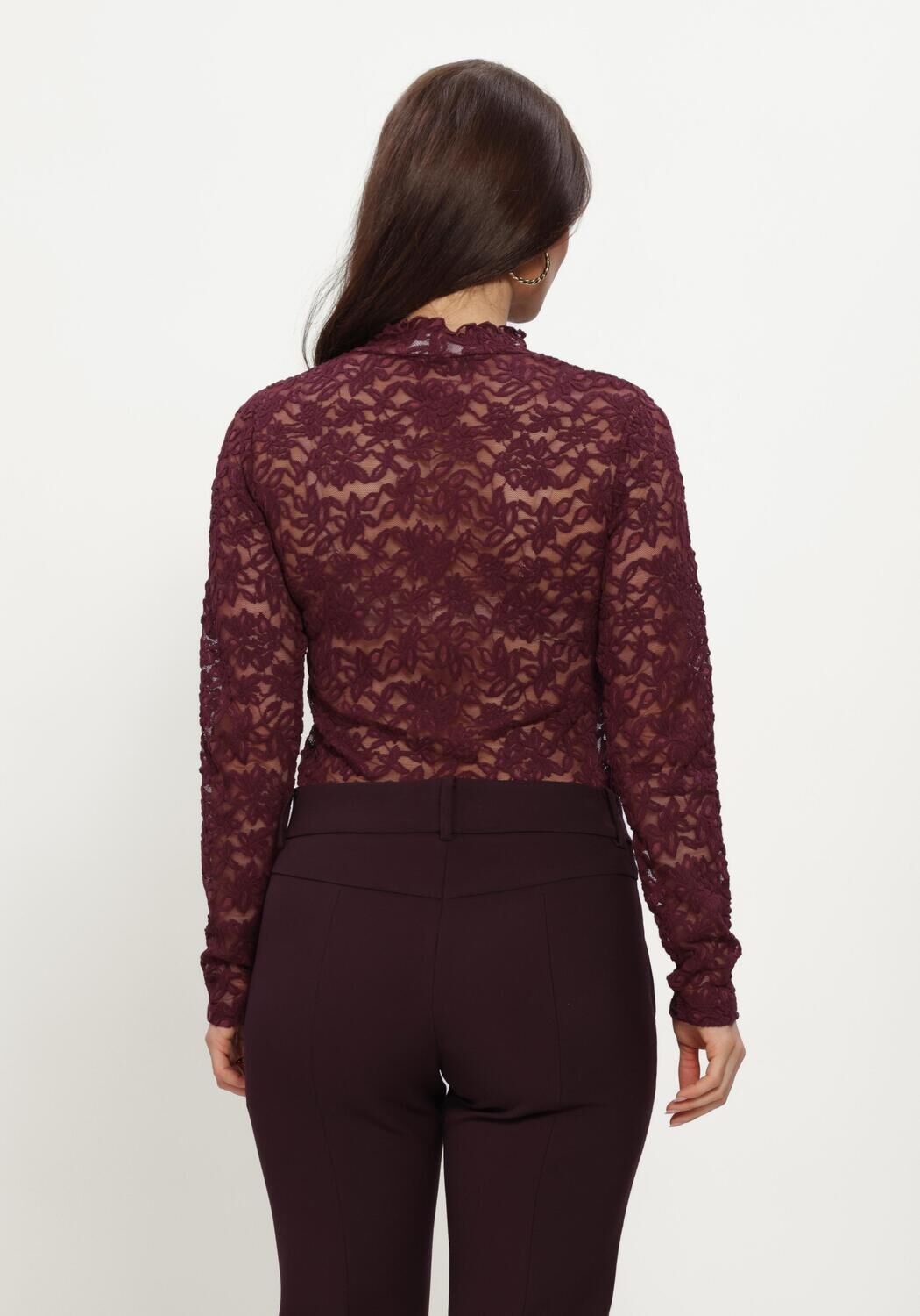 Bordeaux ROSEMUNDE Top DELICIA LS TURTLENECK - large