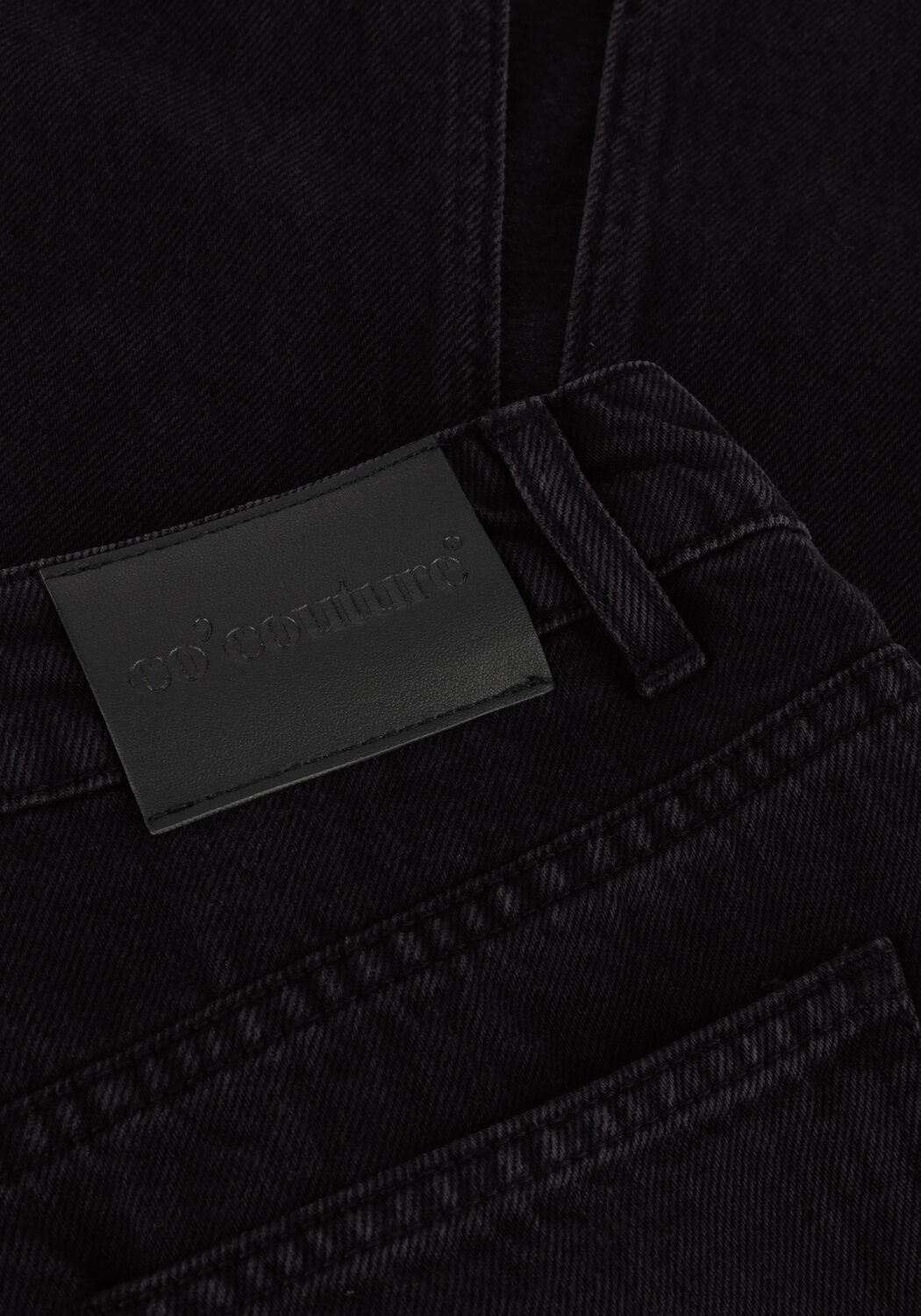 Zwarte CO'COUTURE Midirok VIKA SLIT DEMIN SKIRT - large