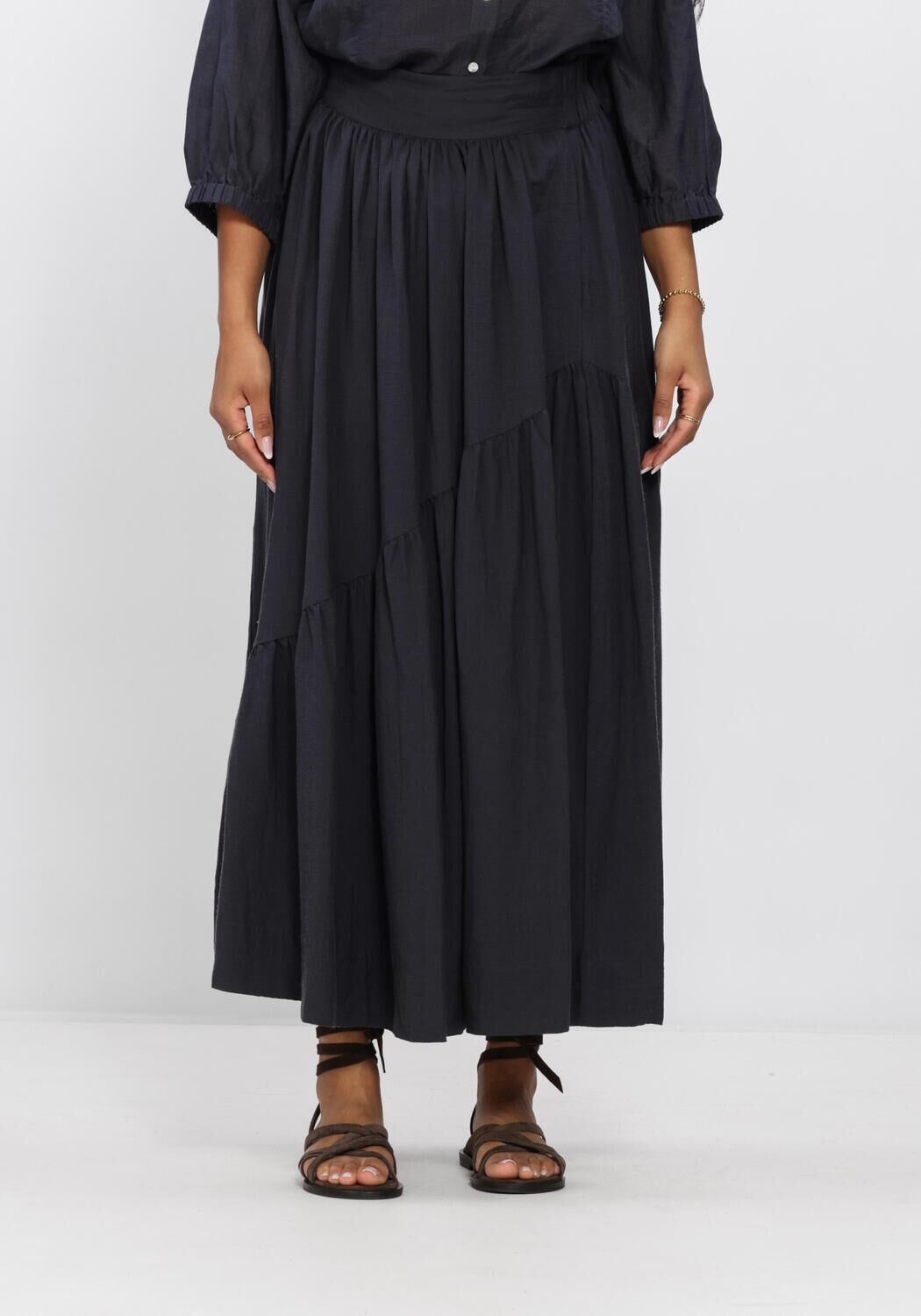 Ruby Tuesday Maxirok Dames Ilusie, Maat: 38, Kleur: Donkergrijs afbeelding 1
