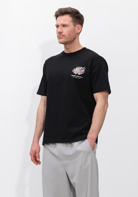 Zwarte NEW AMSTERDAM SURF ASSOCIATION Polo TROPICAL TEE - large