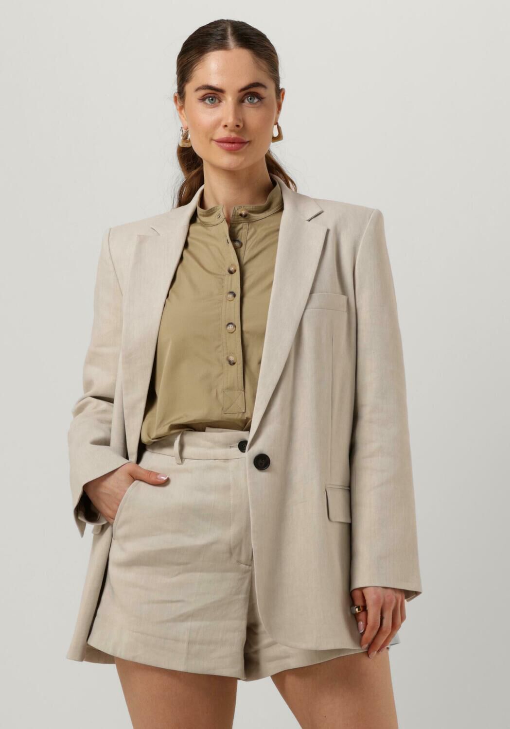 Vanessa Bruno Blazer Dames Tilia, Maat: 42, Kleur: Zand afbeelding 1