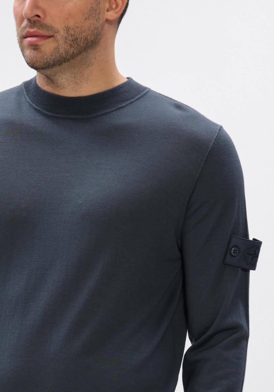 Donkerblauwe STONE ISLAND Trui CREW NECK S00FC - large