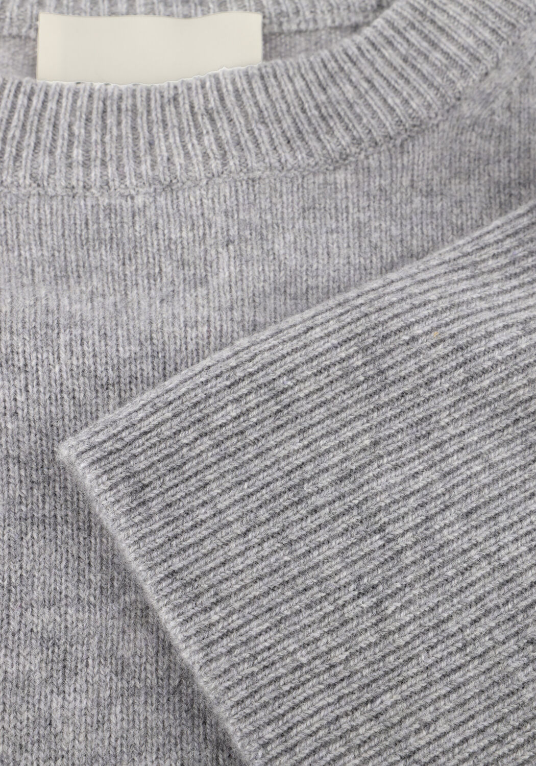 Lichtgrijze CLOSED Trui CREW NECK LONGSLEEVE - large