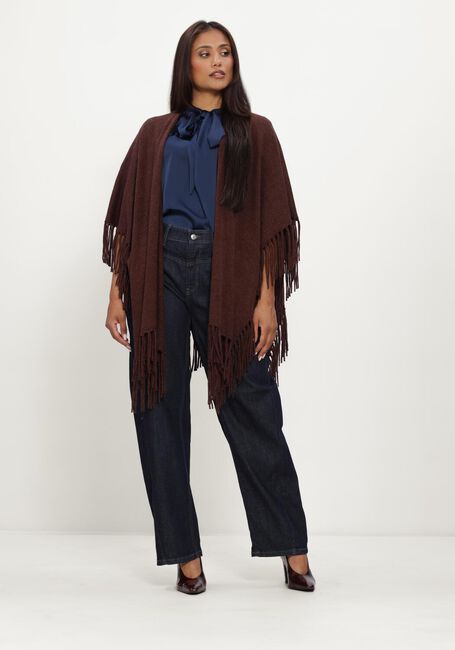 Donkerblauwe CAMBIO Wide jeans ORNELLA - large