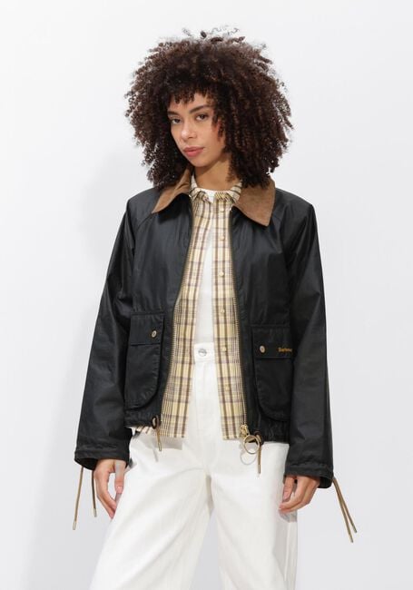 Donkergroene BARBOUR Jack MARRON WAX JACKET - large