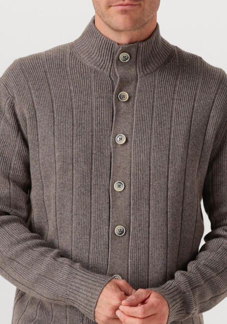 Taupe GENTILUOMO Vest CARDIGAN 8 BUTTONS - large