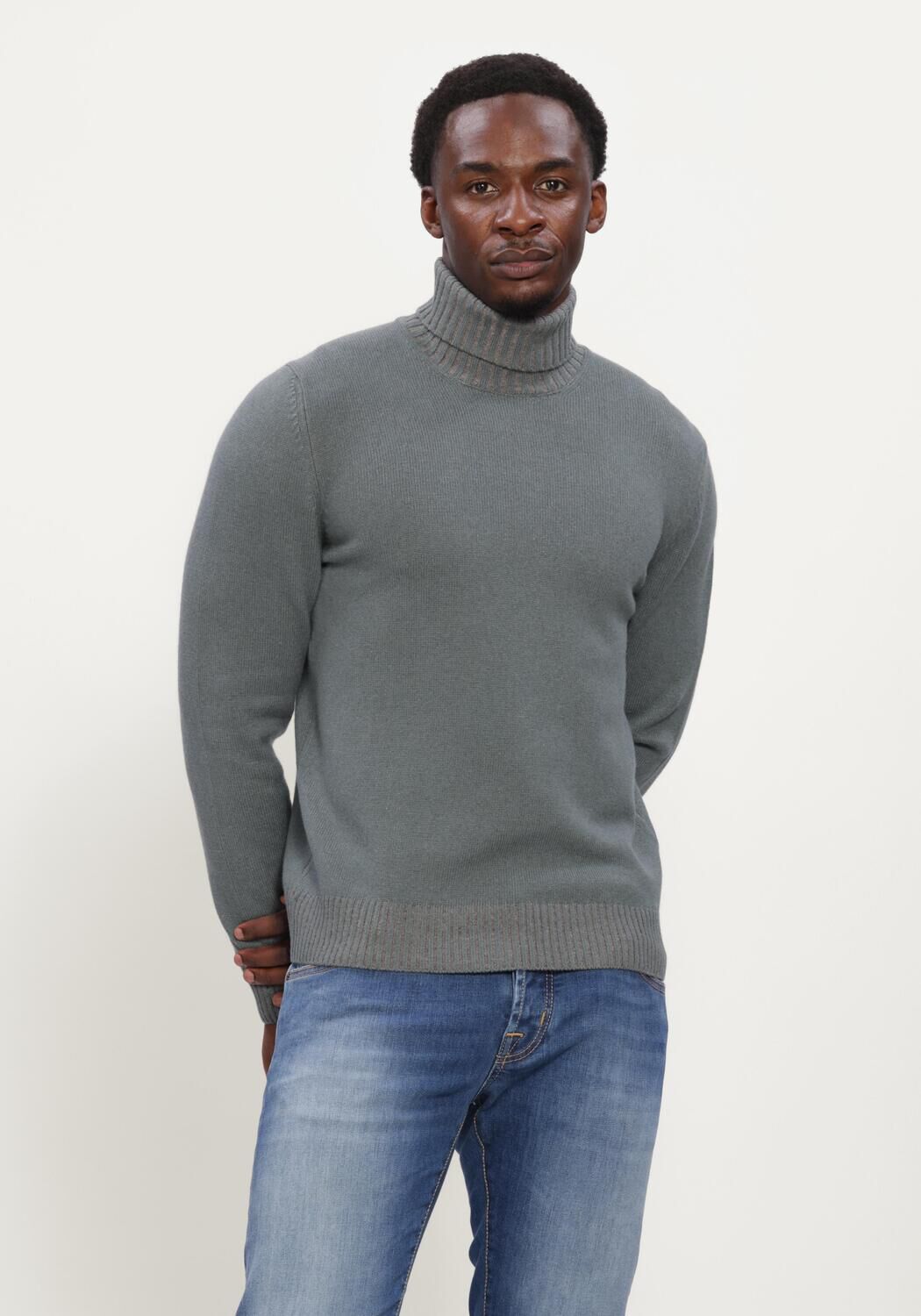 Donkergroene GRAN SASSO Coltrui TURTLE NECK - large