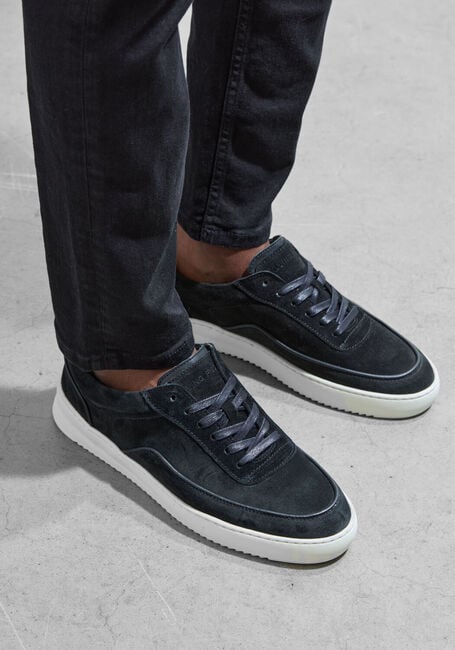 zwarte filling pieces lage sneakers mondo suede lux