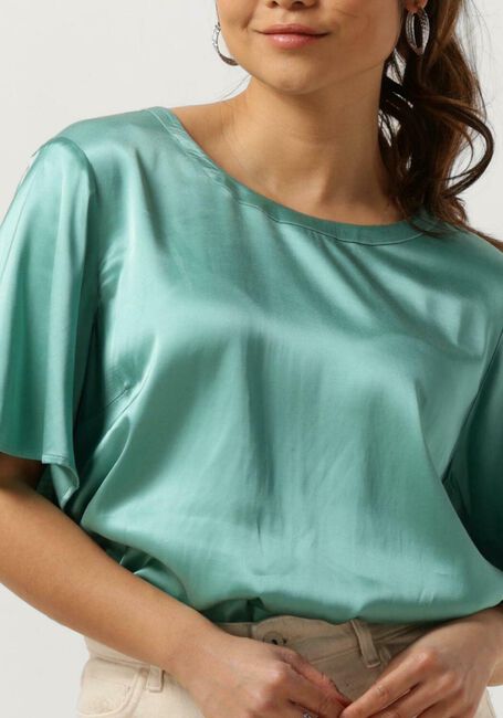 Groene MOS MOSH Blouses EVIE SS SATIN BLOUSE - large