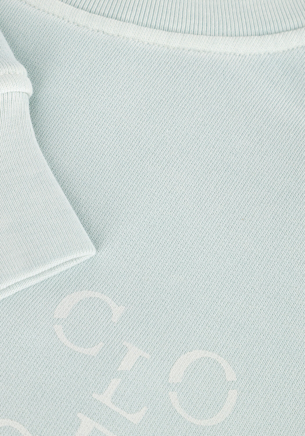 Lichtblauwe CLOSED Sweater PRINTED SWEATSHIRT - large