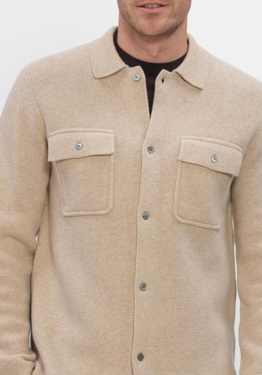 Beige PROFUOMO Overshirt NEW ENGLAND - large
