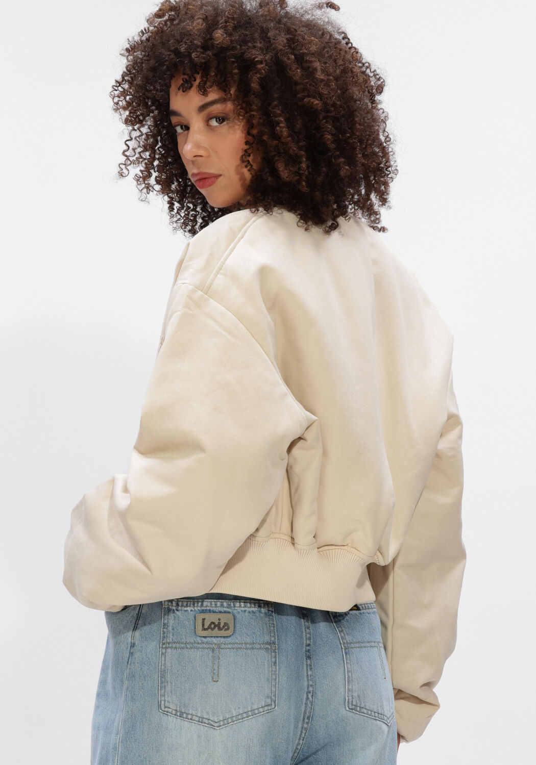 Beige AXEL ARIGATO Jack LOLA BOMBER JACKET - large