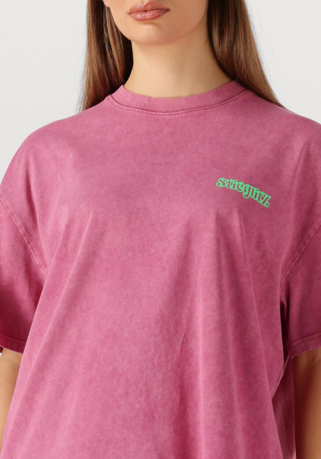 Roze STIEGLITZ T-shirt WORLD OF STIEG OVERSIZED T-SHIRT - large