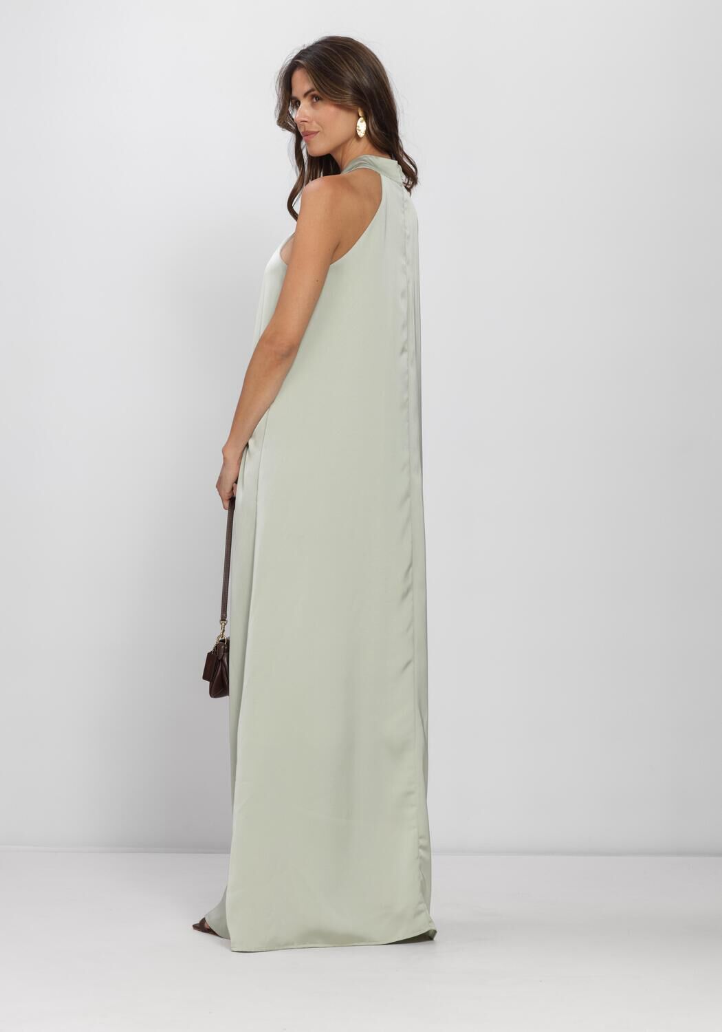 Groene LINA LOCCHI Maxi jurk LL-ALINA - large