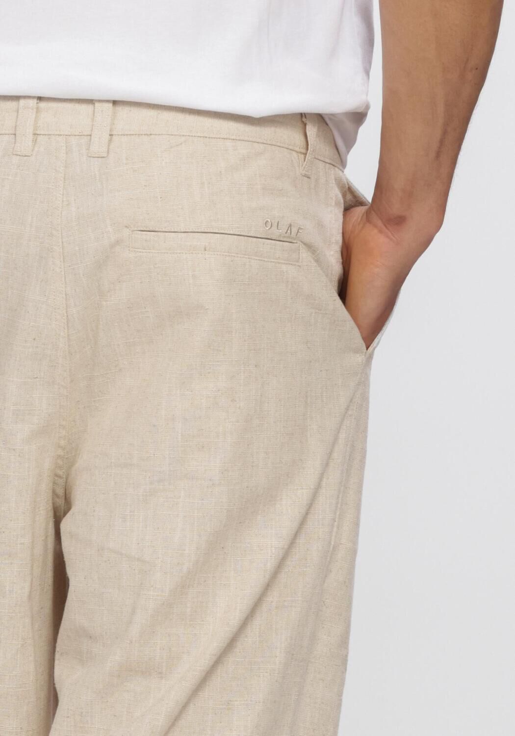Zand OLAF HUSSEIN Chino LINEN BARREL LEG PANTS - large