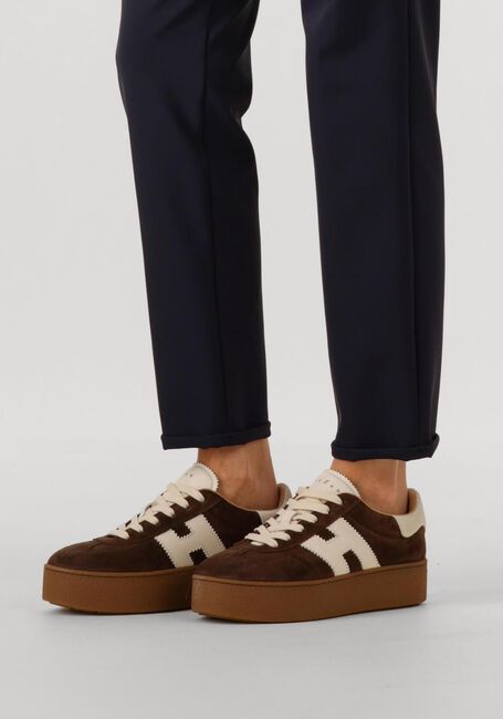 Bruine HOGAN Lage sneakers H681 ALLACCIATO H Bruine HOGAN Lage sneakers H681 ALLACCIATO H - large