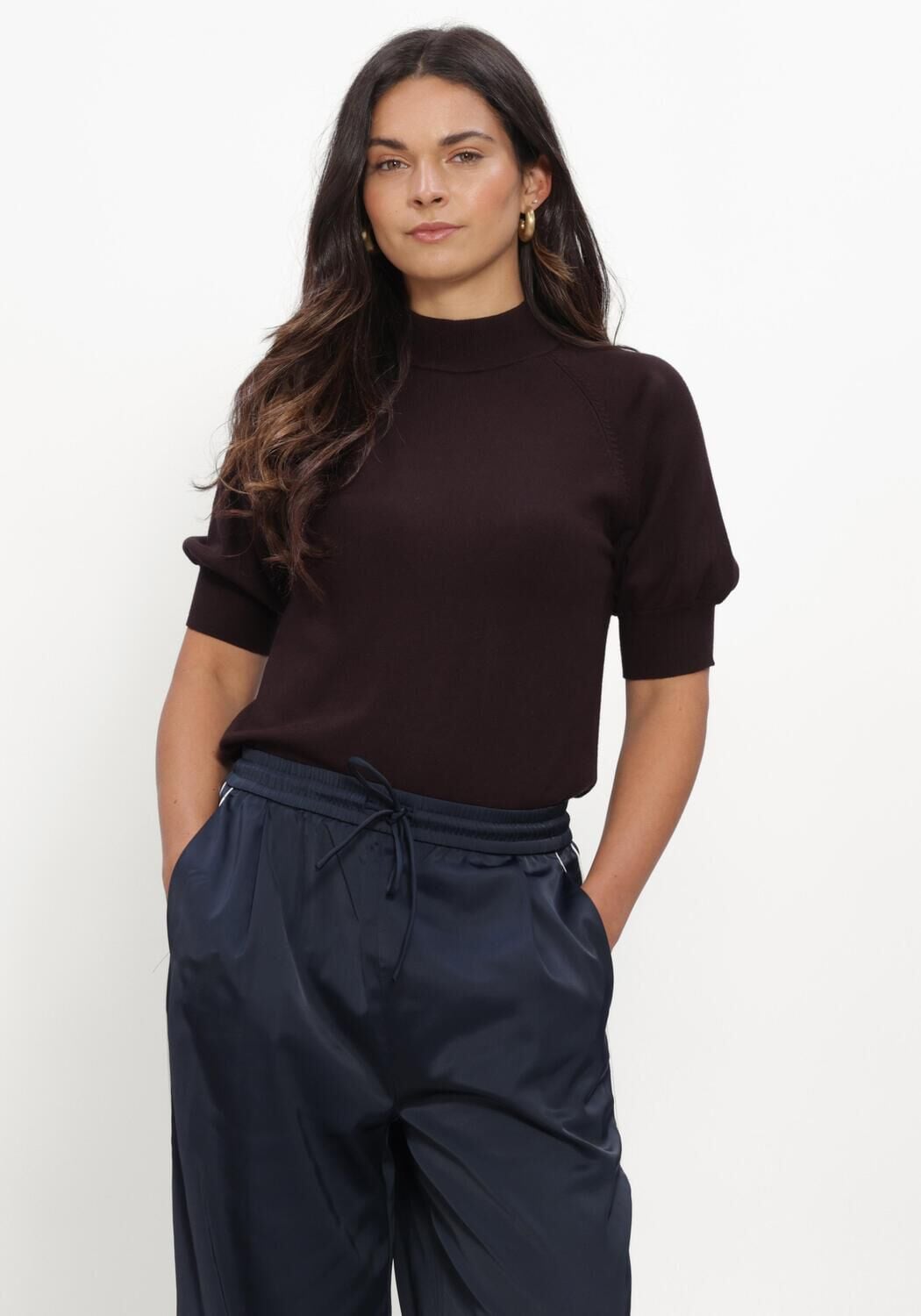 Bruine BRUUNS BAZAAR Truien/vesten ANEMONEBBHALIAS KNIT - large