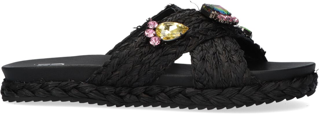 Bibi Lou Slippers
Dames 889z70hg, Maat: 38, Materiaal: Raffia, Kleur: Zwart