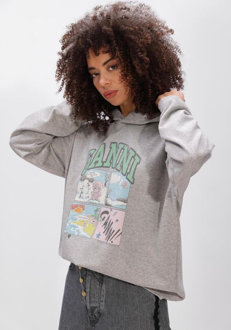 Grijze GANNI Truien/vesten HOODIE BEAR COMIC - large