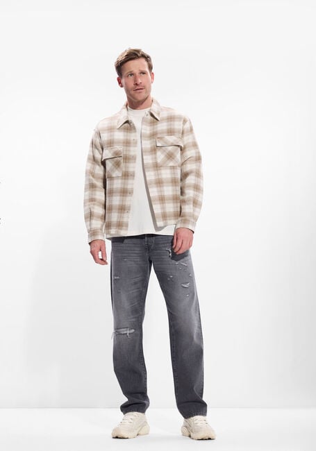 Beige REPRESENT  WAFFLE FLANNEL SHIRT - large