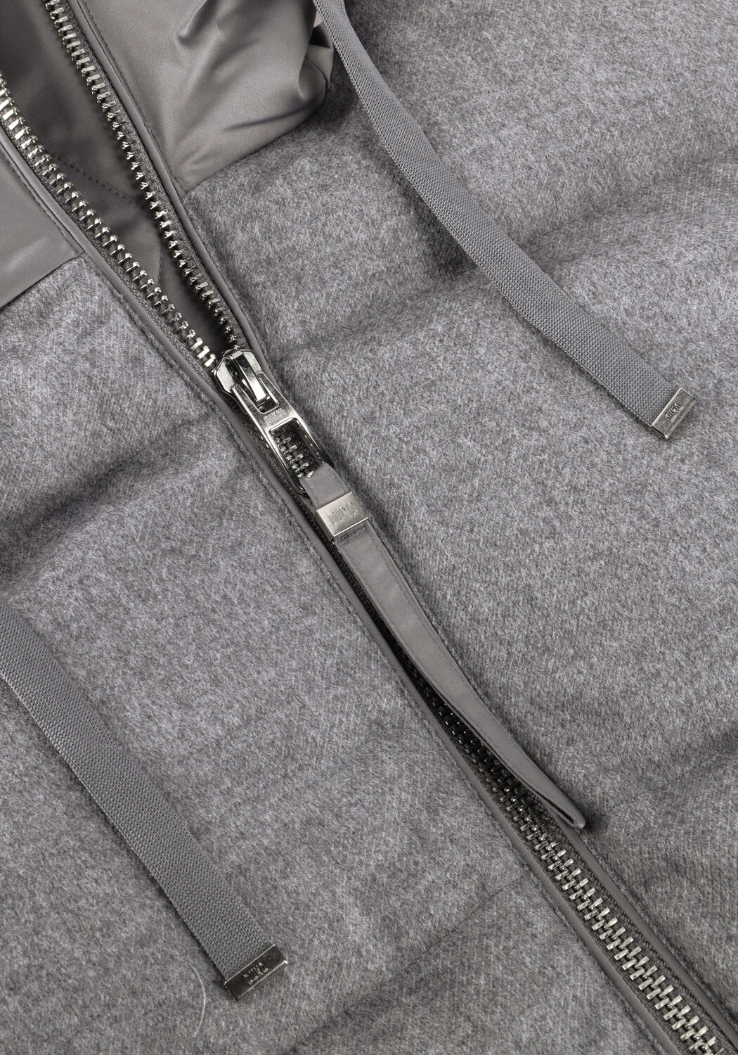 Grijze DUNO Gewatteerde jas GIUBBINO DONNA - large