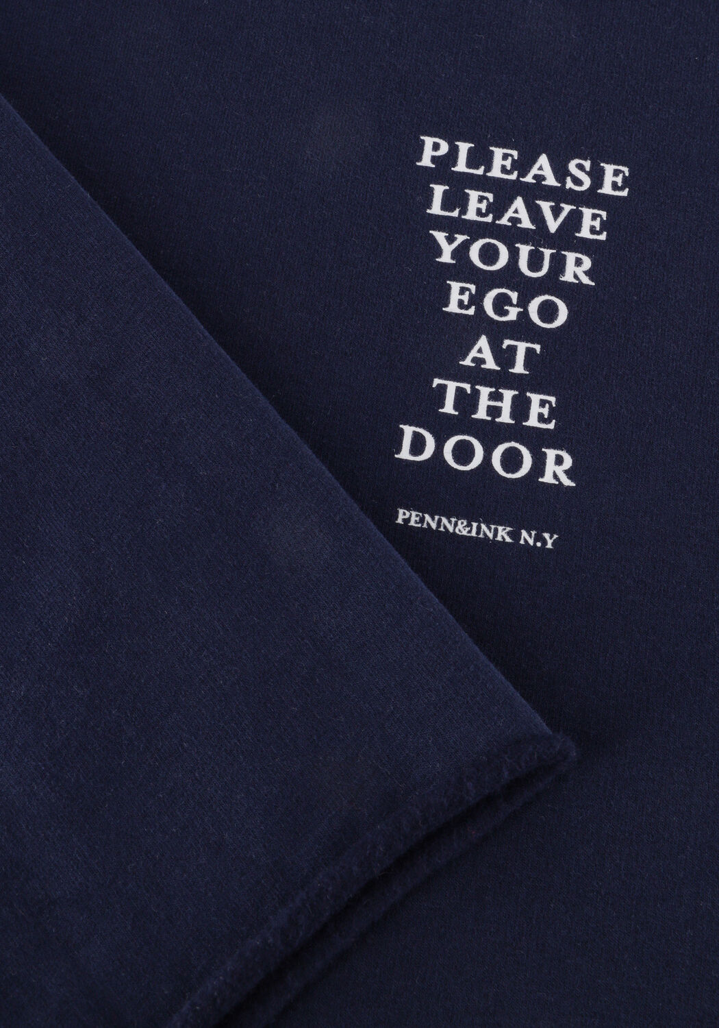 Donkerblauwe PENN & INK Midi jurk DRESS PRINT - large