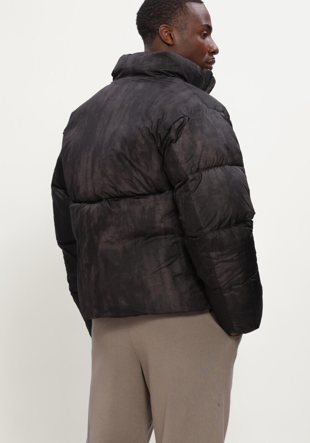 Zwarte FLANEUR Gewatteerde jas LOGO PUFFER JACKET - large