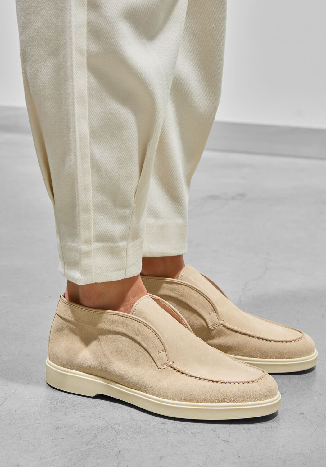 Beige SANTONI Sneakers ANDVARI - large