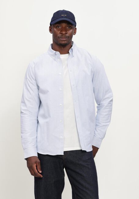 Lichtblauwe LES DEUX Casual overhemd KONRAD OXFORD SHIRT MEN - large