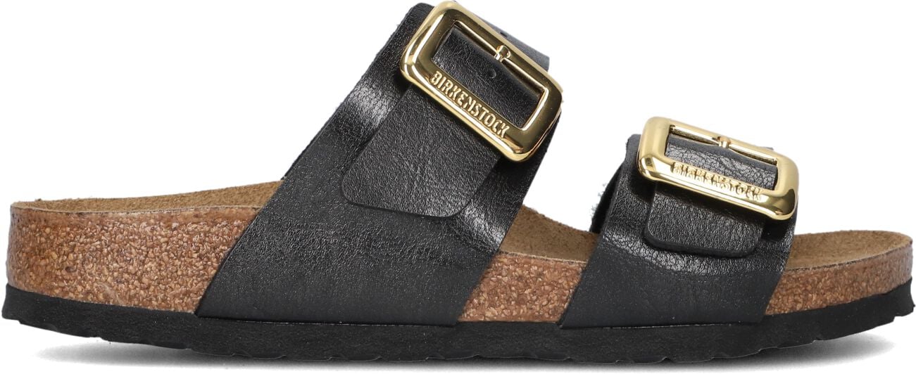 Birkenstock Slippers
Dames Sydney Cushion Buckle, Maat: 35, Materiaal: Leatherlook, Kleur: Zwart