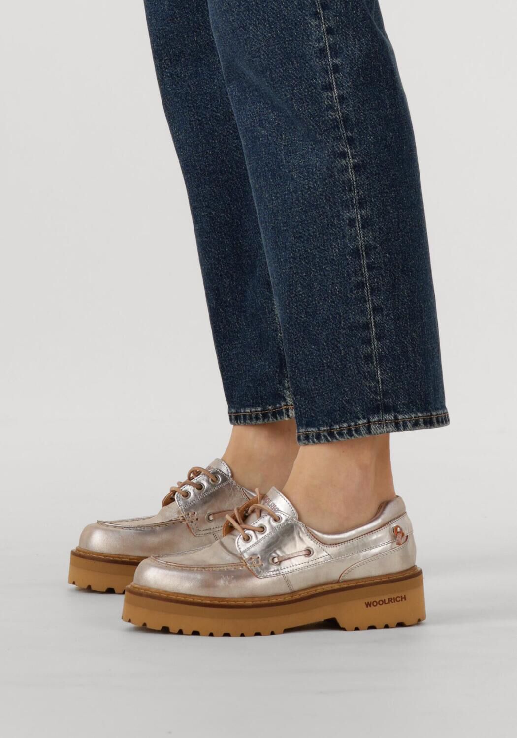 Zilveren WOOLRICH Veterschoenen ROCK WOMAN VACCHETTA - large