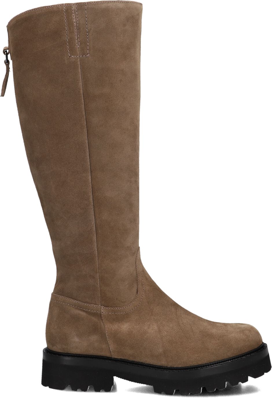 Blasz Hoge Laarzen Dames 370-2887, Maat: 39, Materiaal: Suède, Kleur: Taupe