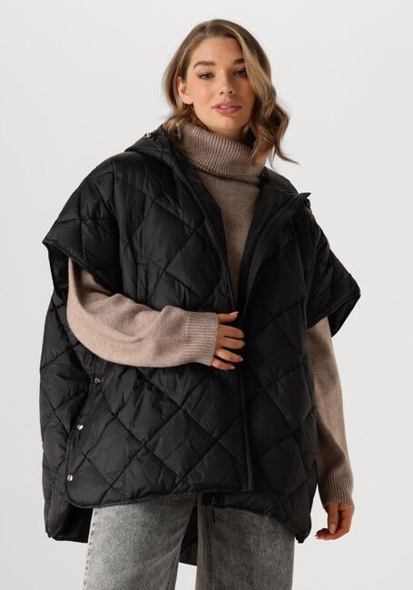 Zwarte DEBLON SPORTS Gewatteerde jas CARICE CAPE - large