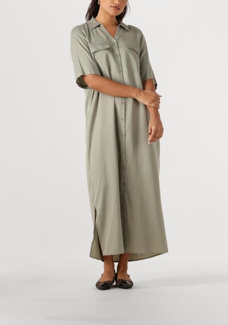 Groene MOS MOSH Midi jurk MMETHER CNET DRESS - large