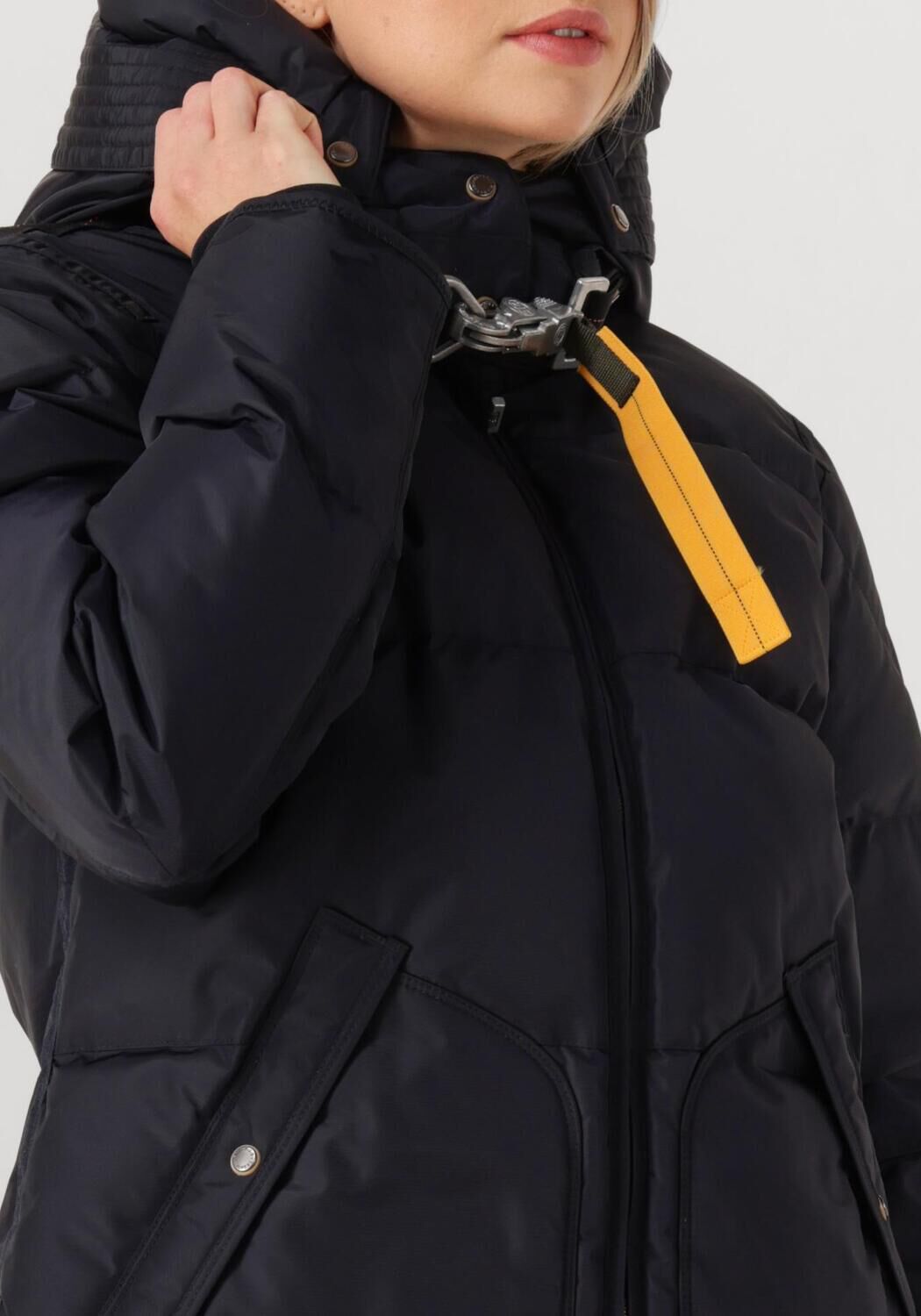 Donkerblauwe PARAJUMPERS Gewatteerde jas LONG BEAR WOMAN - large