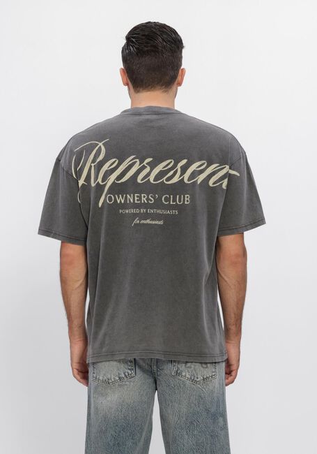 Grijze REPRESENT T-shirt REPRESENT OWNERS CLUB SCRIPT T-SHIRT - large