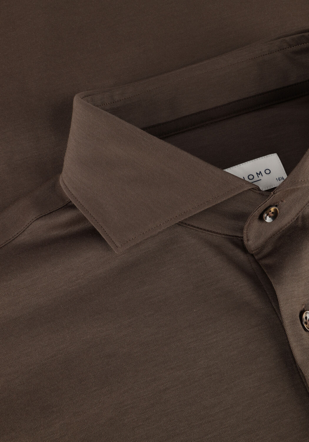 Taupe PROFUOMO Klassiek overhemd SHIRT X-CUTAWAY SC SF JAPANESE KNITTED - large