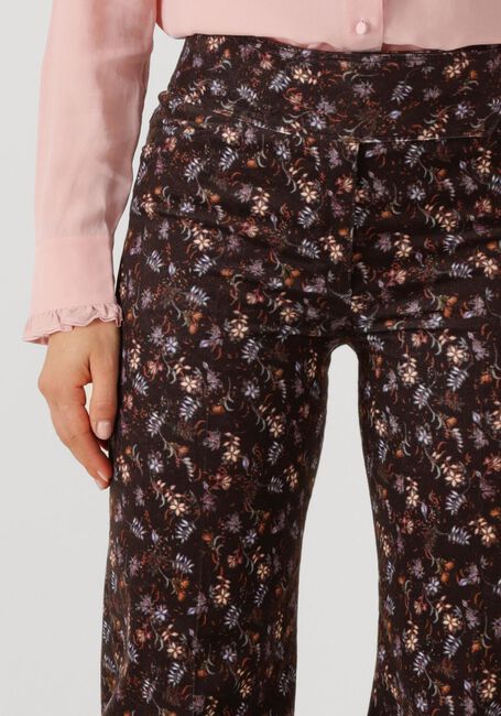 Bruine DOROTHEE SCHUMACHER Flared broek FLORAL STATEMENT - large