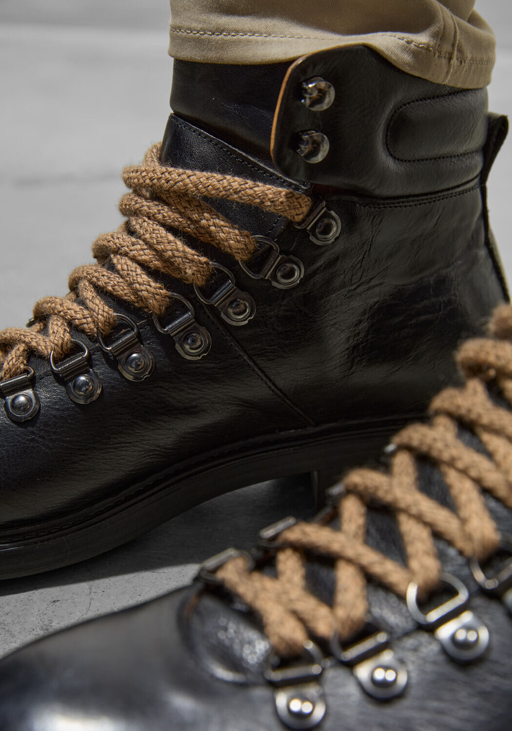 Zwarte STEFANO LAURAN Veterboots 1562 - large