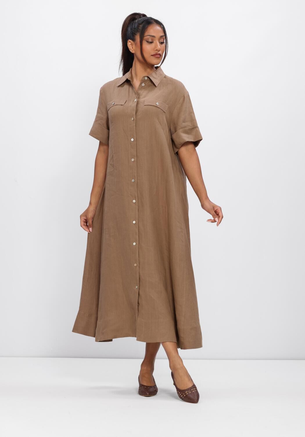 Camel RIANI Midi jurk KLEID - large