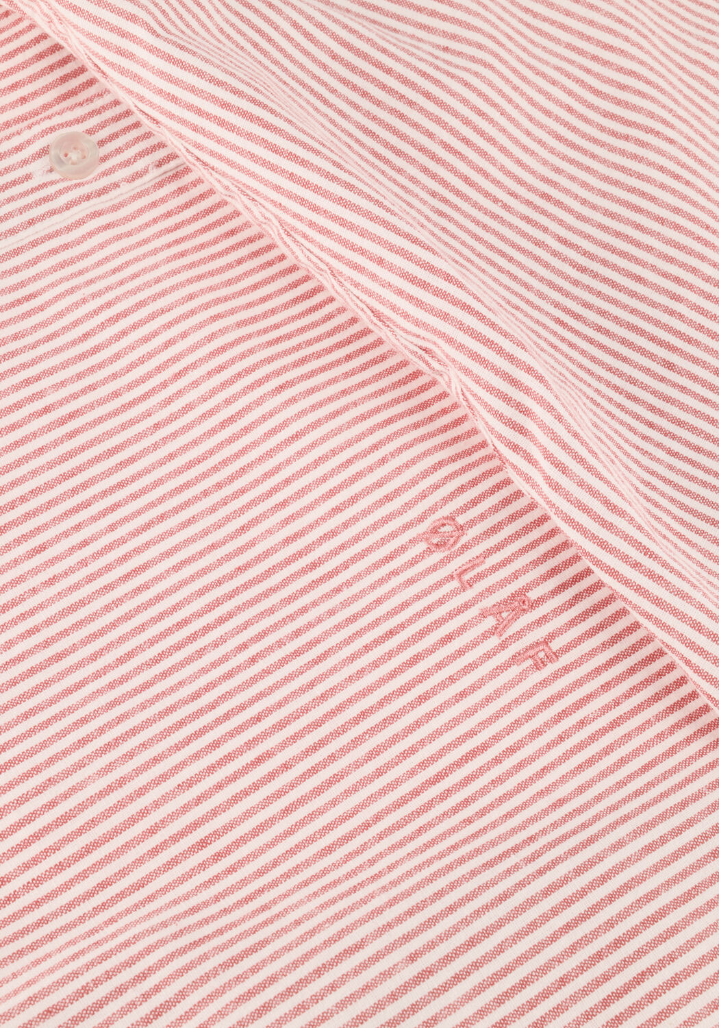 Perzik OLAF HUSSEIN Casual overhemd OVERSIZED STRIPE OXFORD SHIRT - large