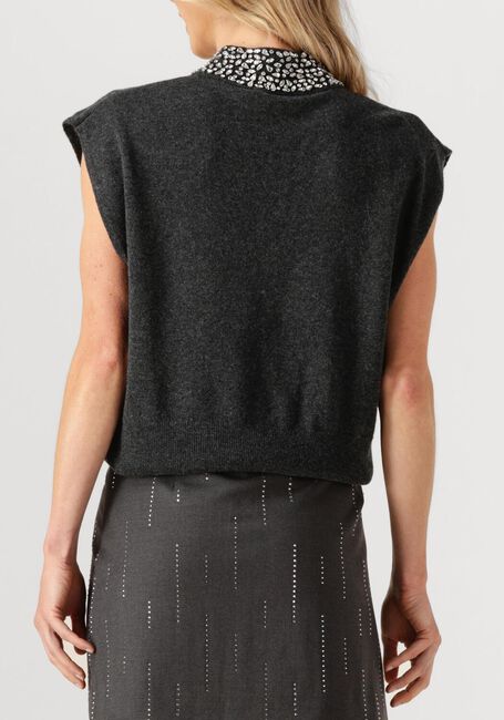 Donkergrijze GESTUZ Trui GZMANZI DECO WAISTCOAT - large