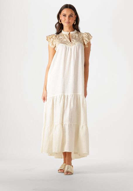 Gebroken wit GREEK ARCHAIC KORI Maxi jurk 231097 - large