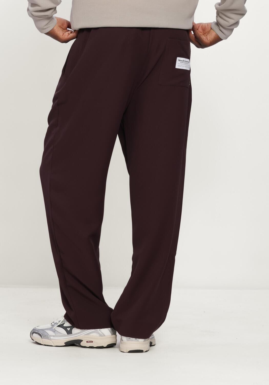 Bordeaux NEW AMSTERDAM SURF ASSOCIATION Wijde broek WORK TROUSERS - large
